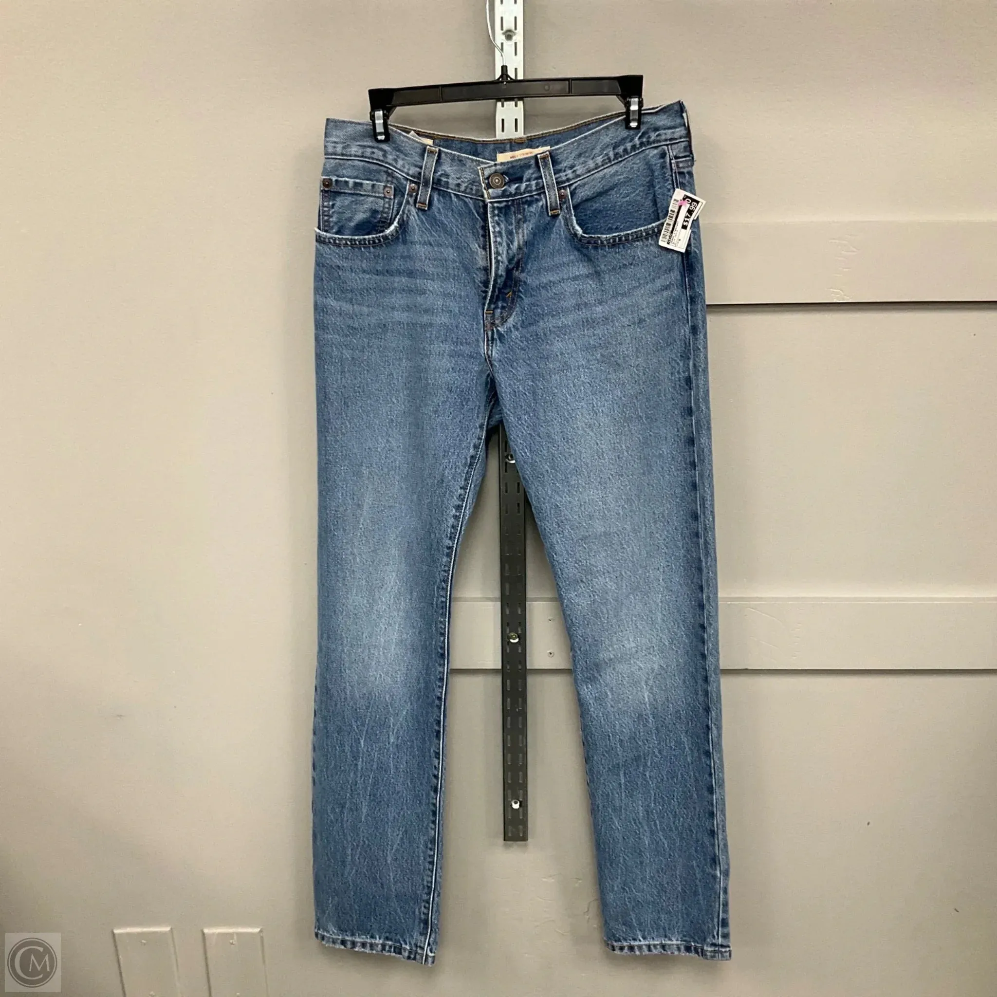 Jeans Straight By Levis In Blue Denim, Size: 6
