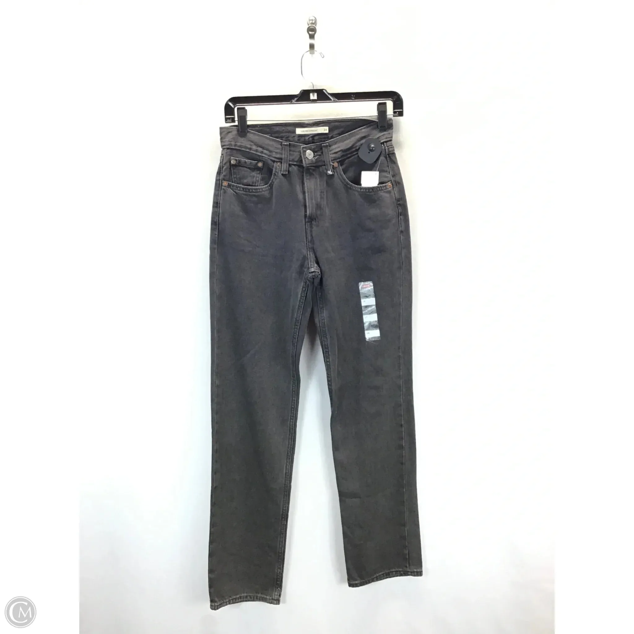 Jeans Straight By Levis In Grey, Size: 2