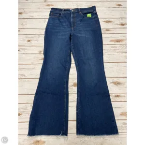 Jeans Straight By Loft In Blue Denim, Size: 12