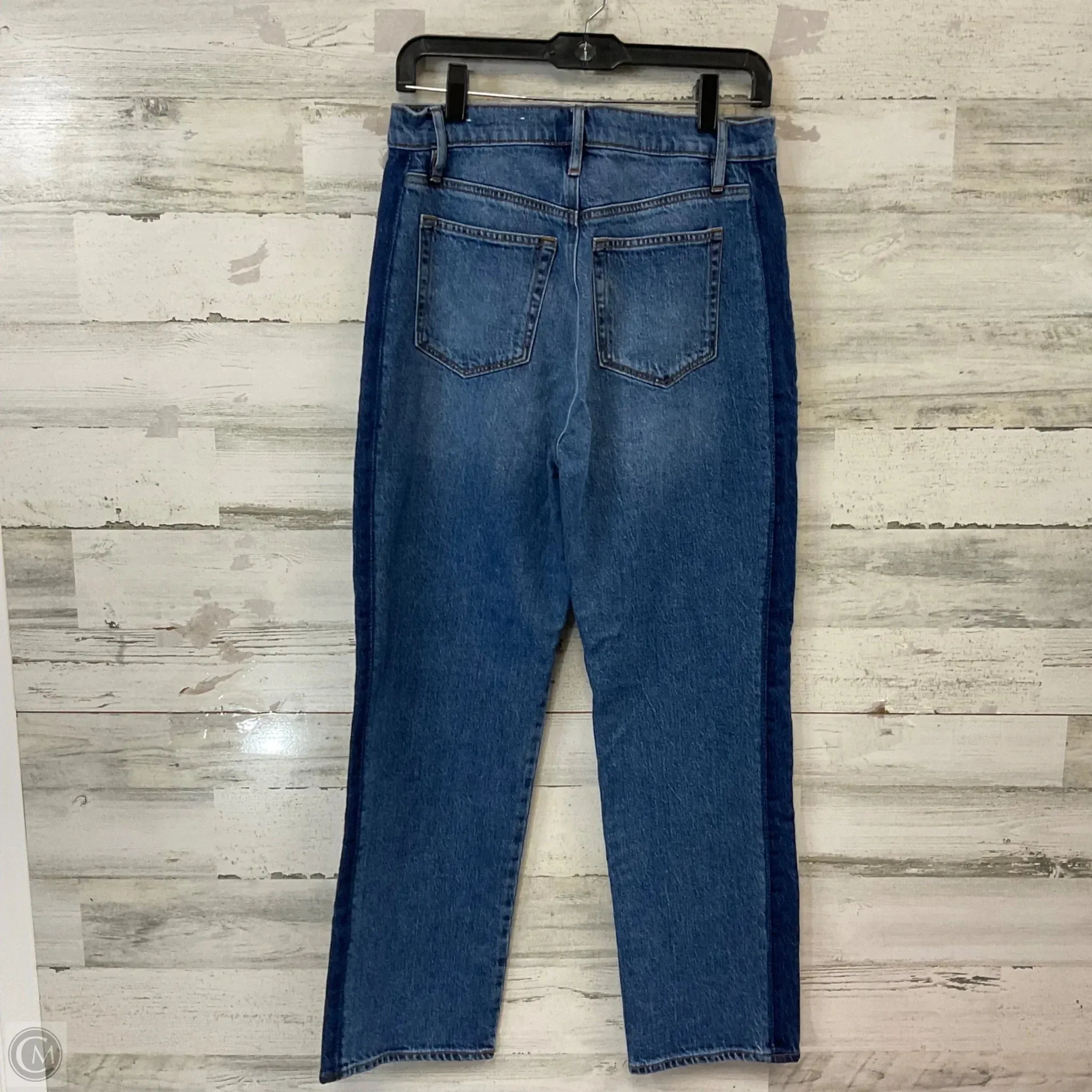 Jeans Straight By Loft In Blue Denim, Size: 4