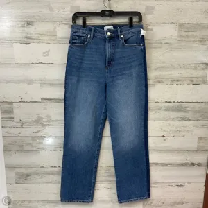 Jeans Straight By Loft In Blue Denim, Size: 4