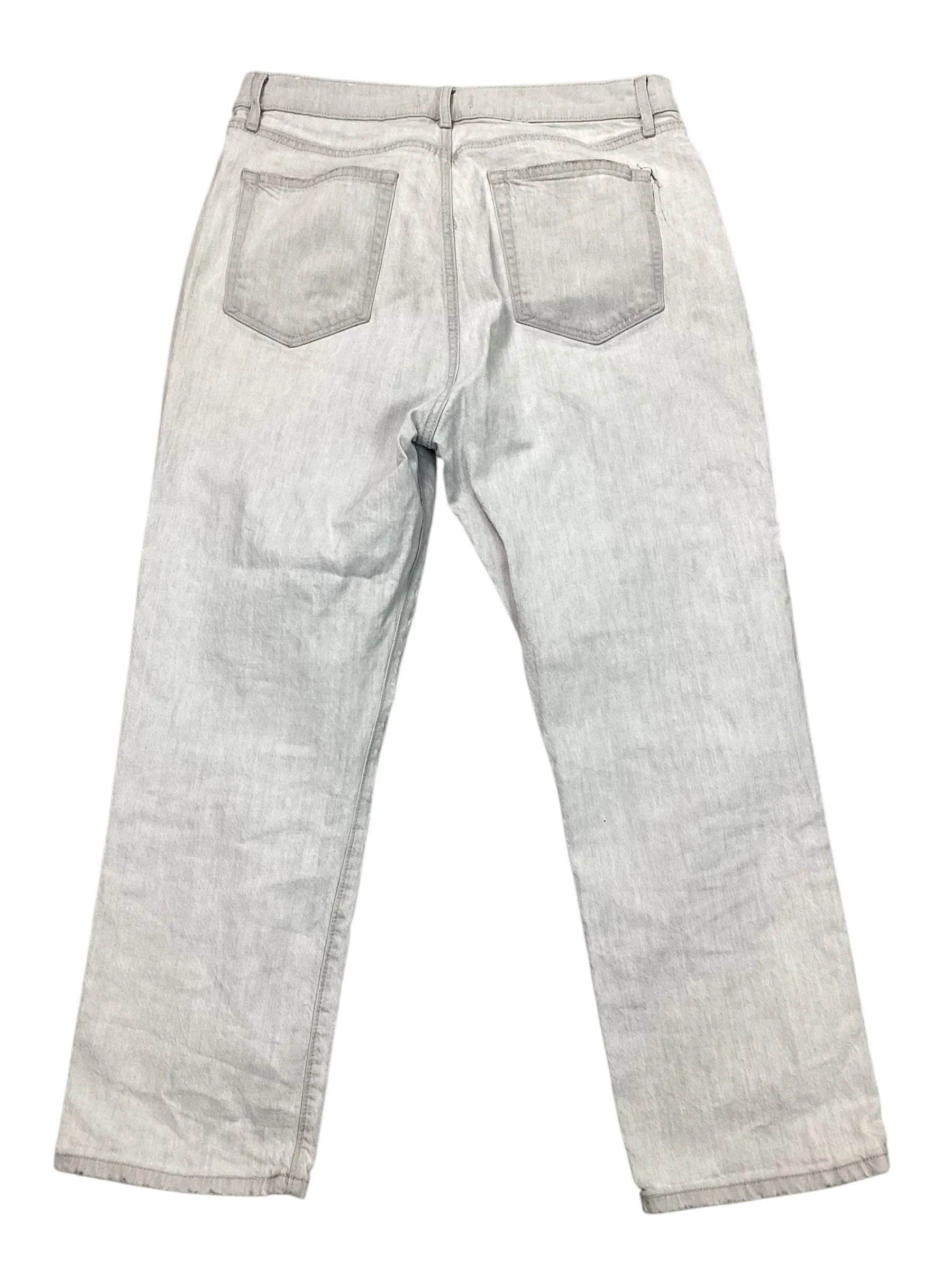 Jeans Straight By Loft In Grey Denim, Size:12