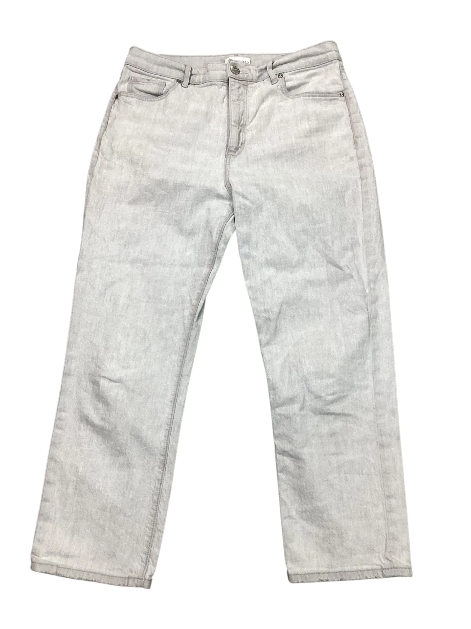 Jeans Straight By Loft In Grey Denim, Size:12