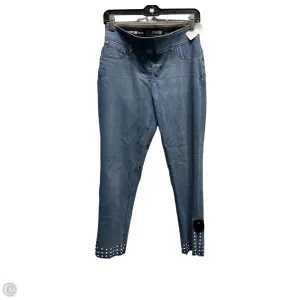 Jeans Straight By Luxe In Blue Denim, Size: M