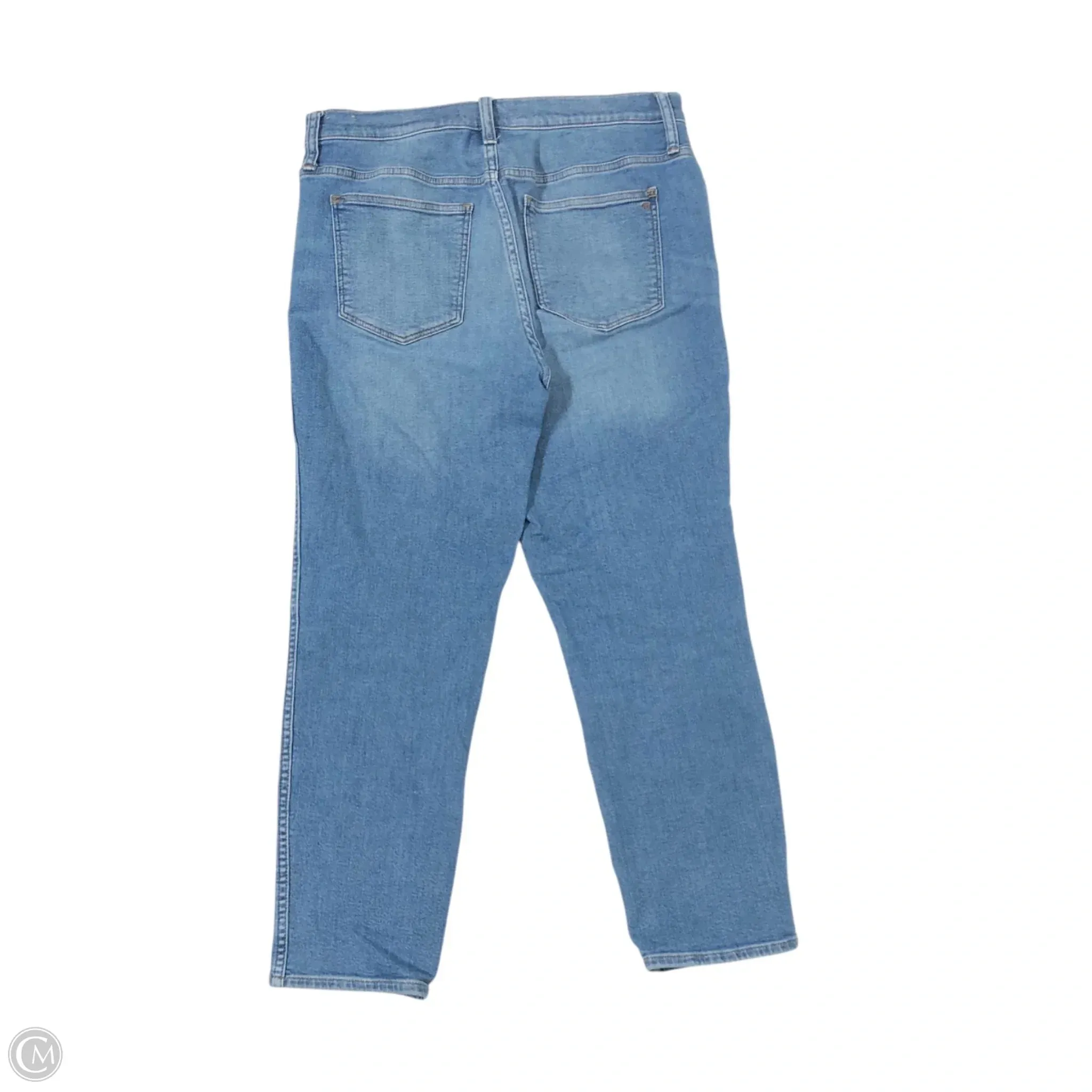 Jeans Straight By Madewell In Blue Denim, Size: 12