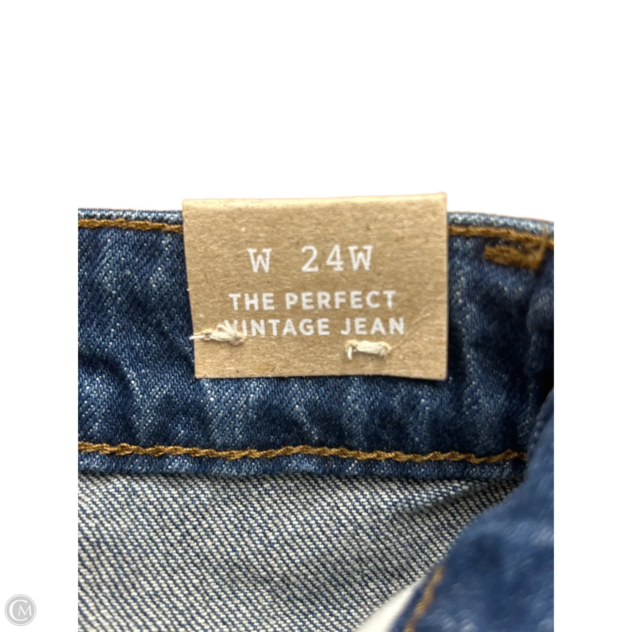 Jeans Straight By Madewell In Blue Denim, Size: 24