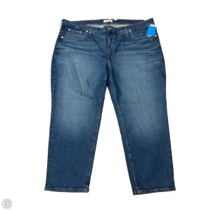 Jeans Straight By Madewell In Blue Denim, Size: 24