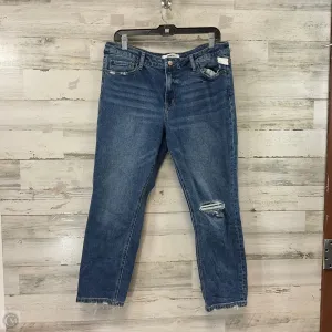 Jeans Straight By Mica In Blue, Size: 14