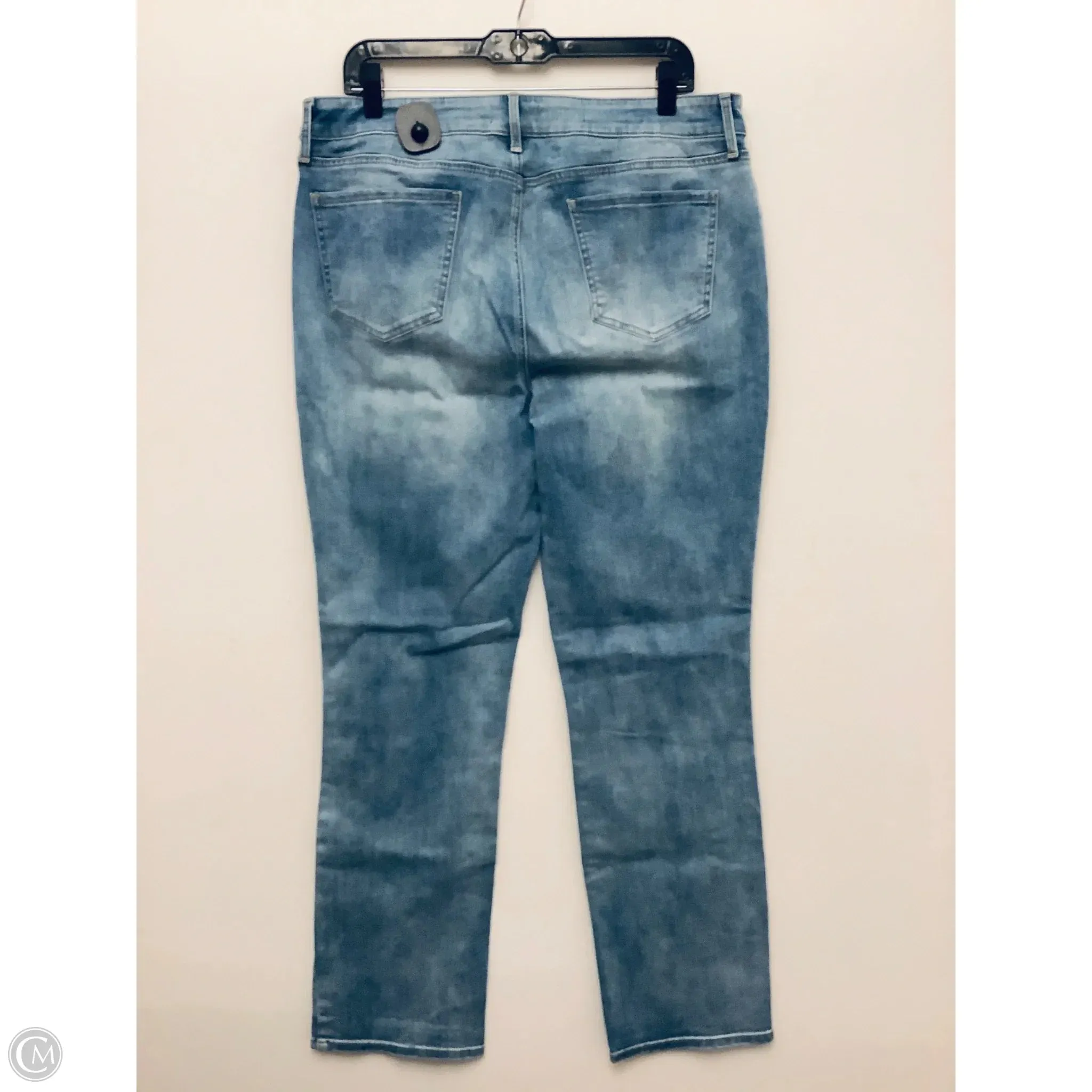 Jeans Straight By Not Your Daughters Jeans In Blue Denim, Size: 16