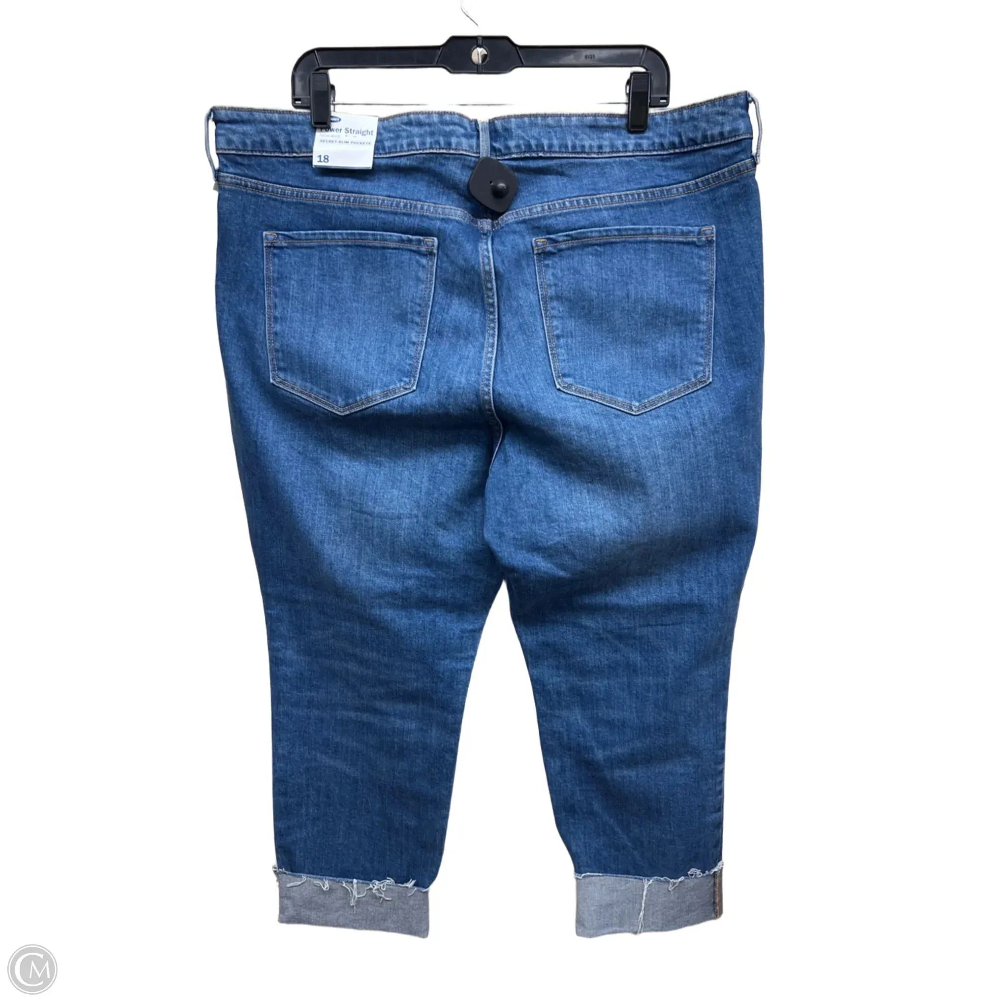Jeans Straight By Old Navy In Blue Denim, Size: 18