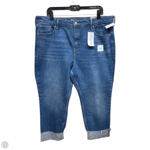 Jeans Straight By Old Navy In Blue Denim, Size: 18