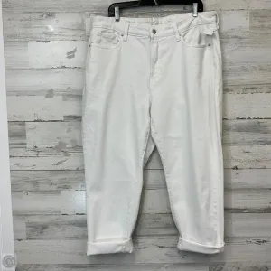 Jeans Straight By Old Navy In White Denim, Size: 16