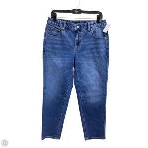 Jeans Straight By Talbots In Blue Denim, Size: 8p
