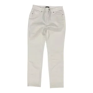 Jeans Straight By Talbots In White Denim, Size:2P