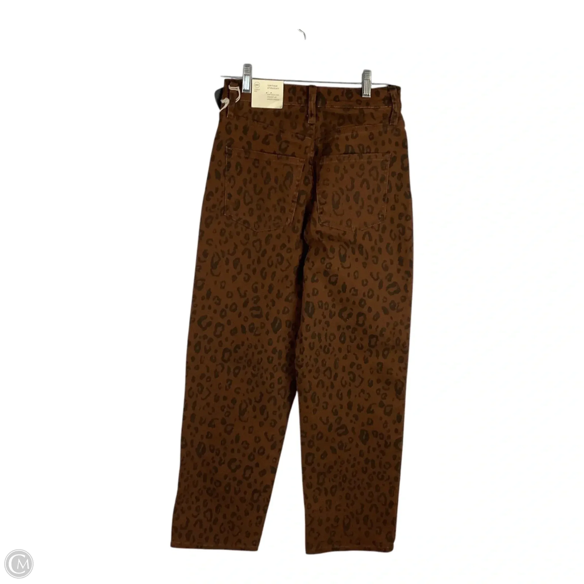 Jeans Straight By Universal Thread In Animal Print, Size: 0