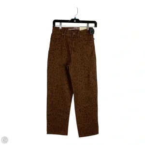 Jeans Straight By Universal Thread In Animal Print, Size: 0