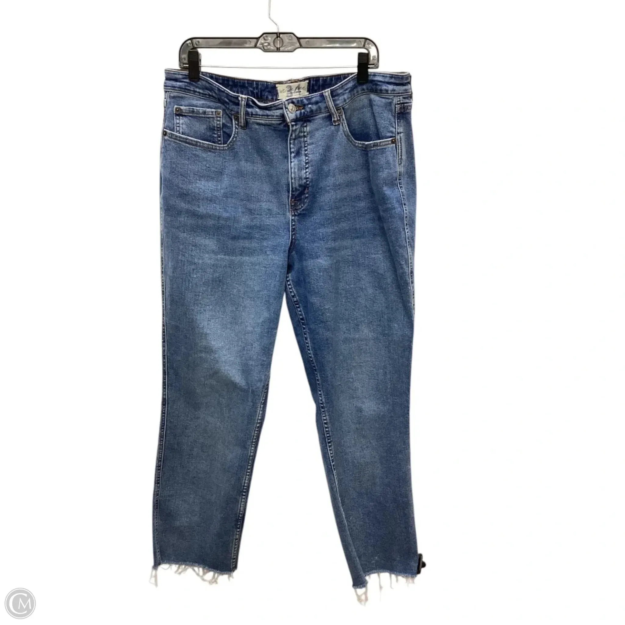 Jeans Straight By We The Free In Blue Denim, Size: 18