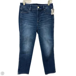 Jeans Straight By White House Black Market In Blue Denim, Size: 4