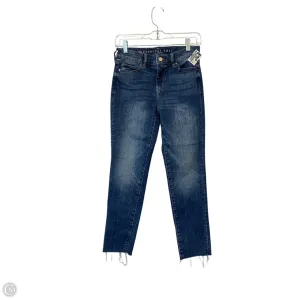 Jeans Straight By White House Black Market In Blue Denim, Size: Xxs