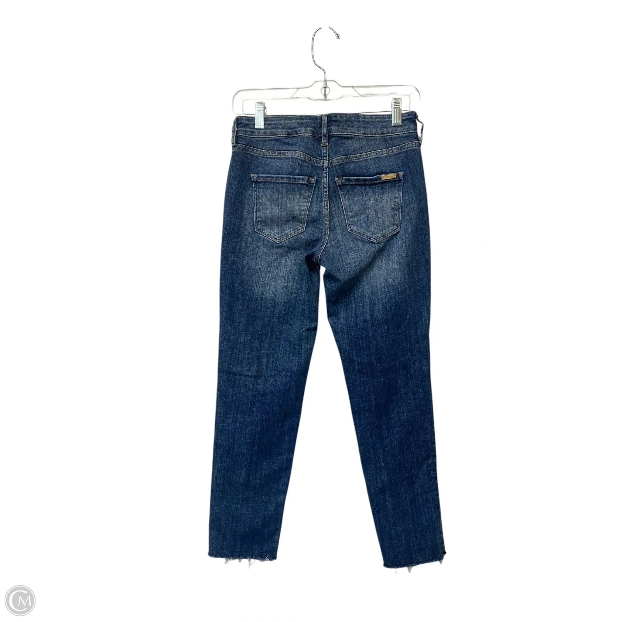 Jeans Straight By White House Black Market In Blue Denim, Size: Xxs