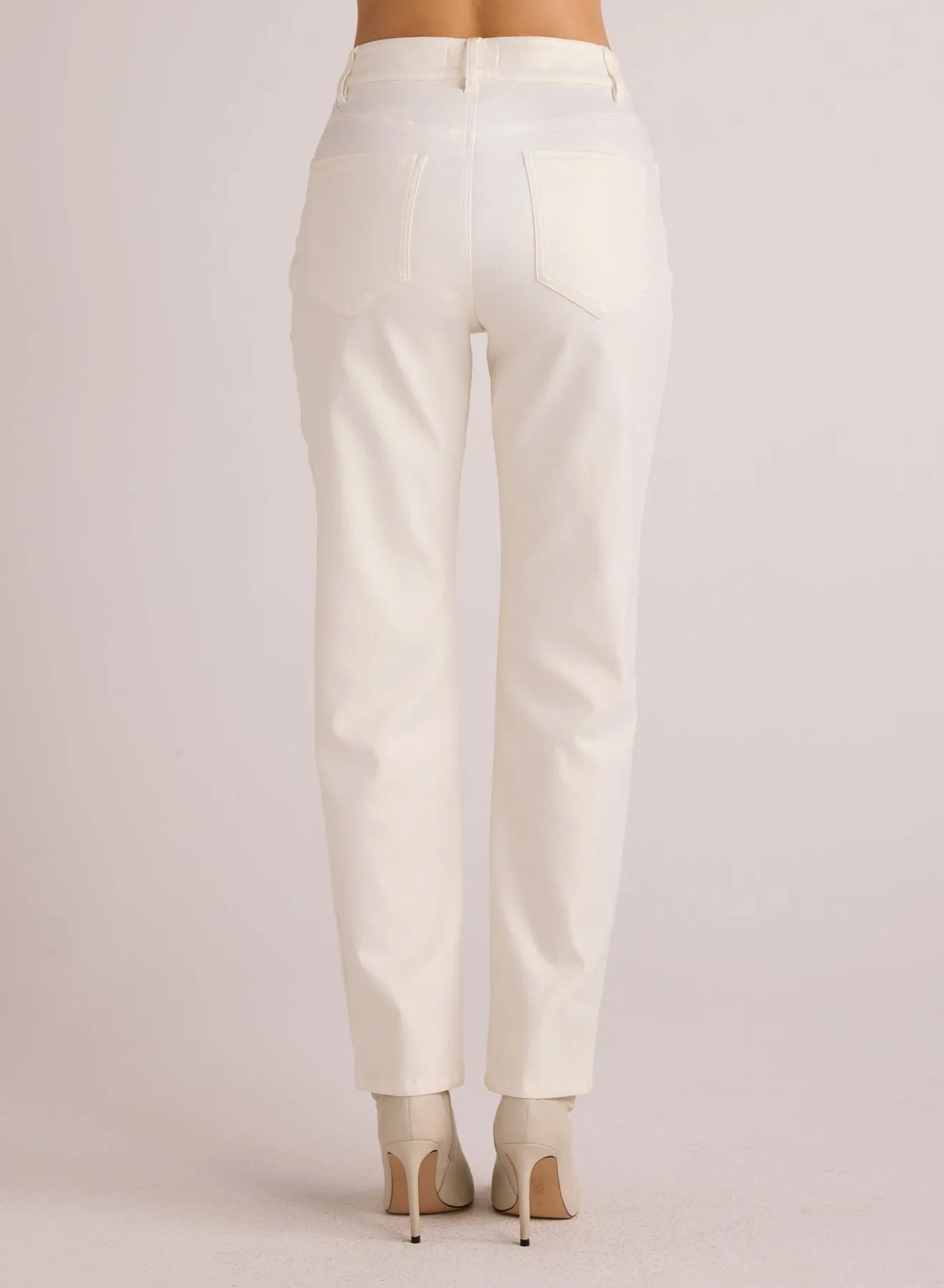 Lennon Straight Leg Jean - Opal White
