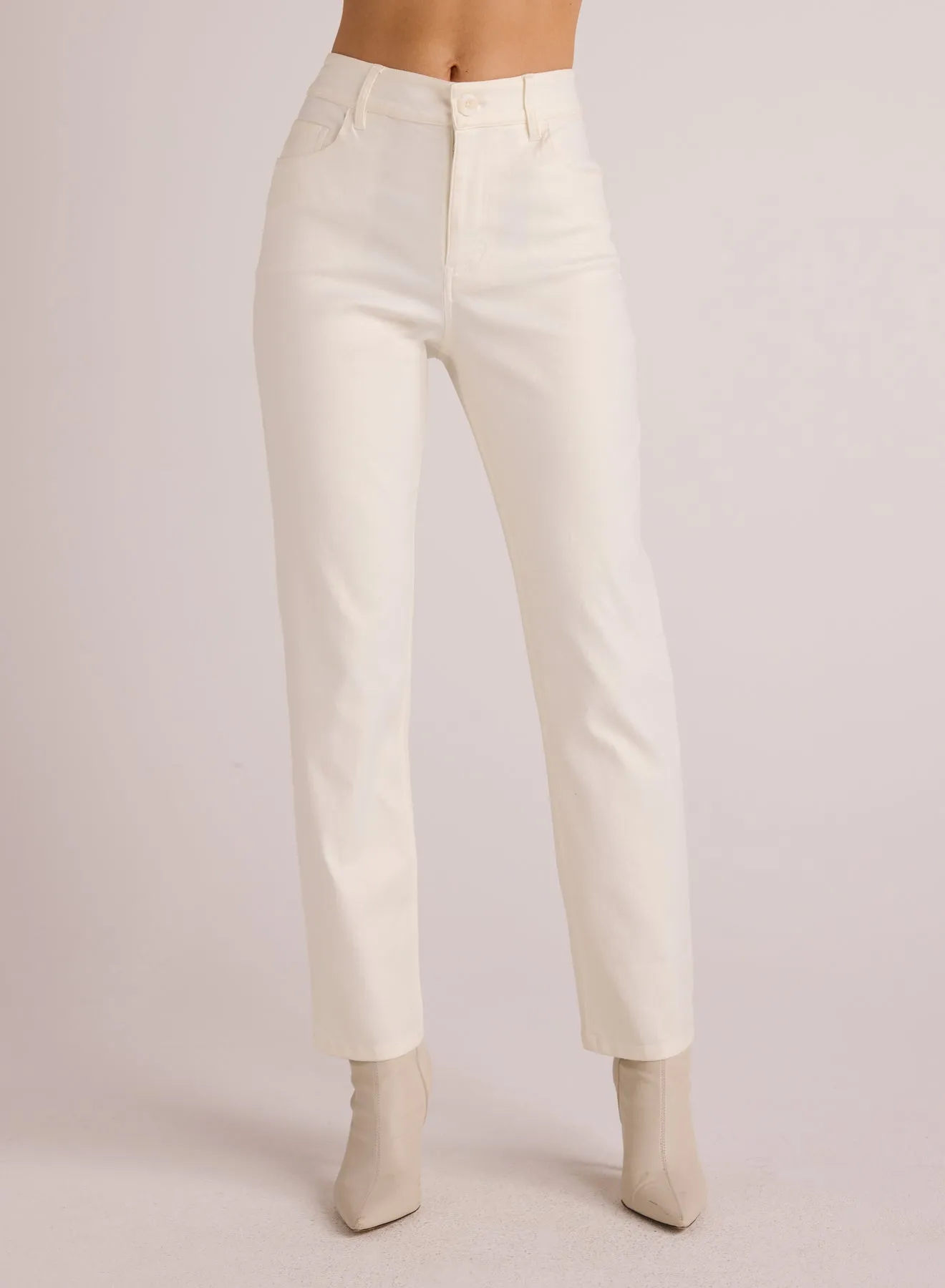 Lennon Straight Leg Jean - Opal White