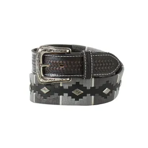 M&F Nocona Belt 1 7/8 - 1 1/2 Diamond Conchos Black N210006701