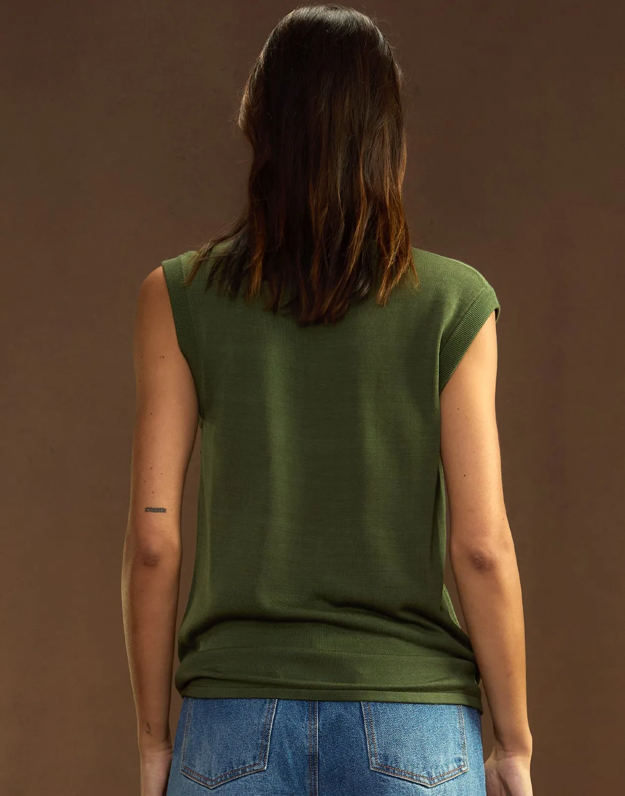 Mica Sleeveless Knit Top