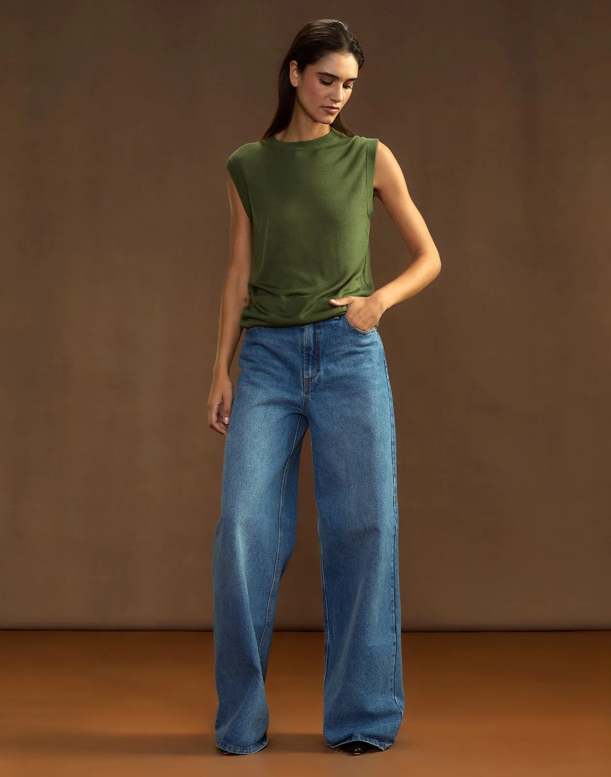 Mica Sleeveless Knit Top