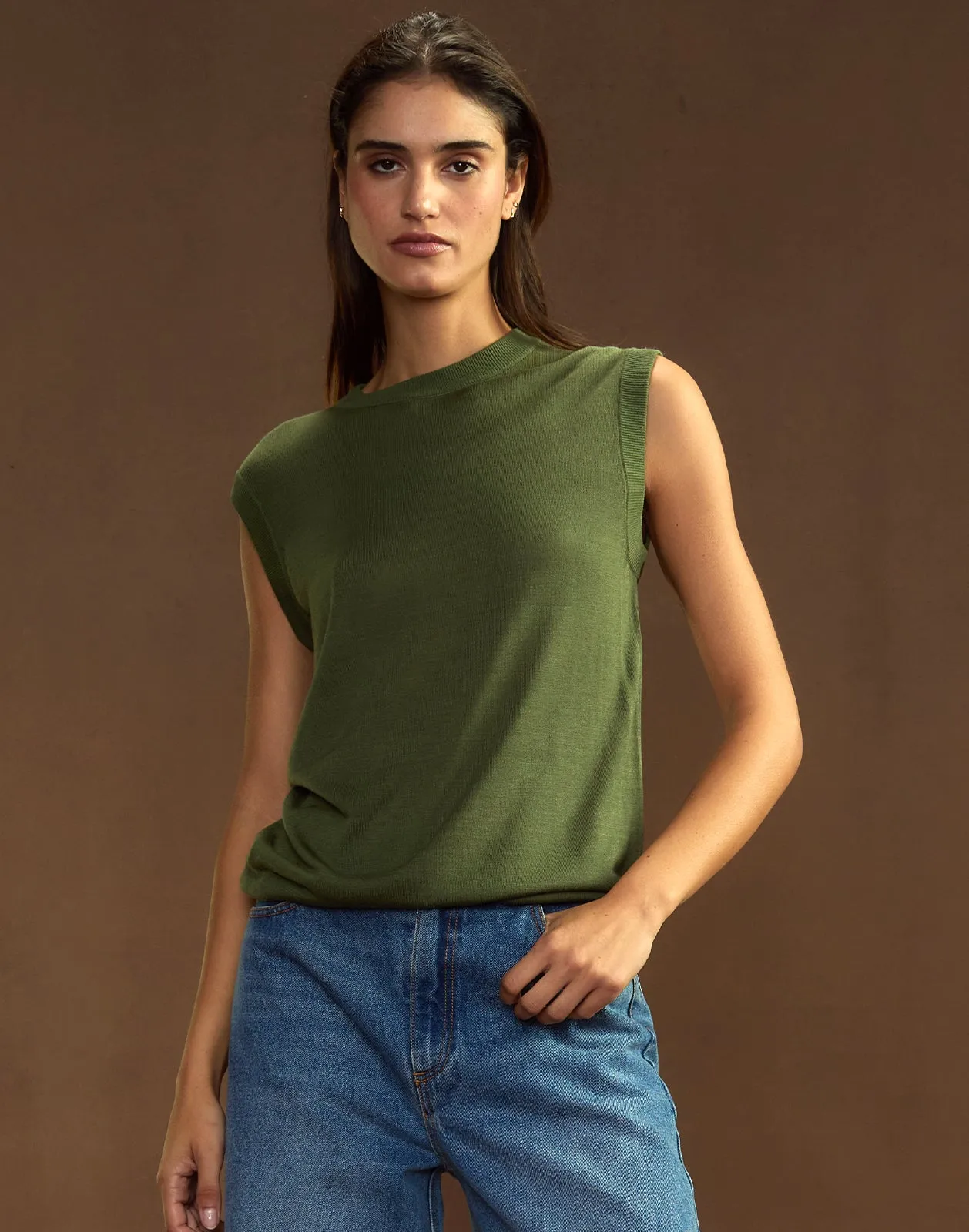 Mica Sleeveless Knit Top