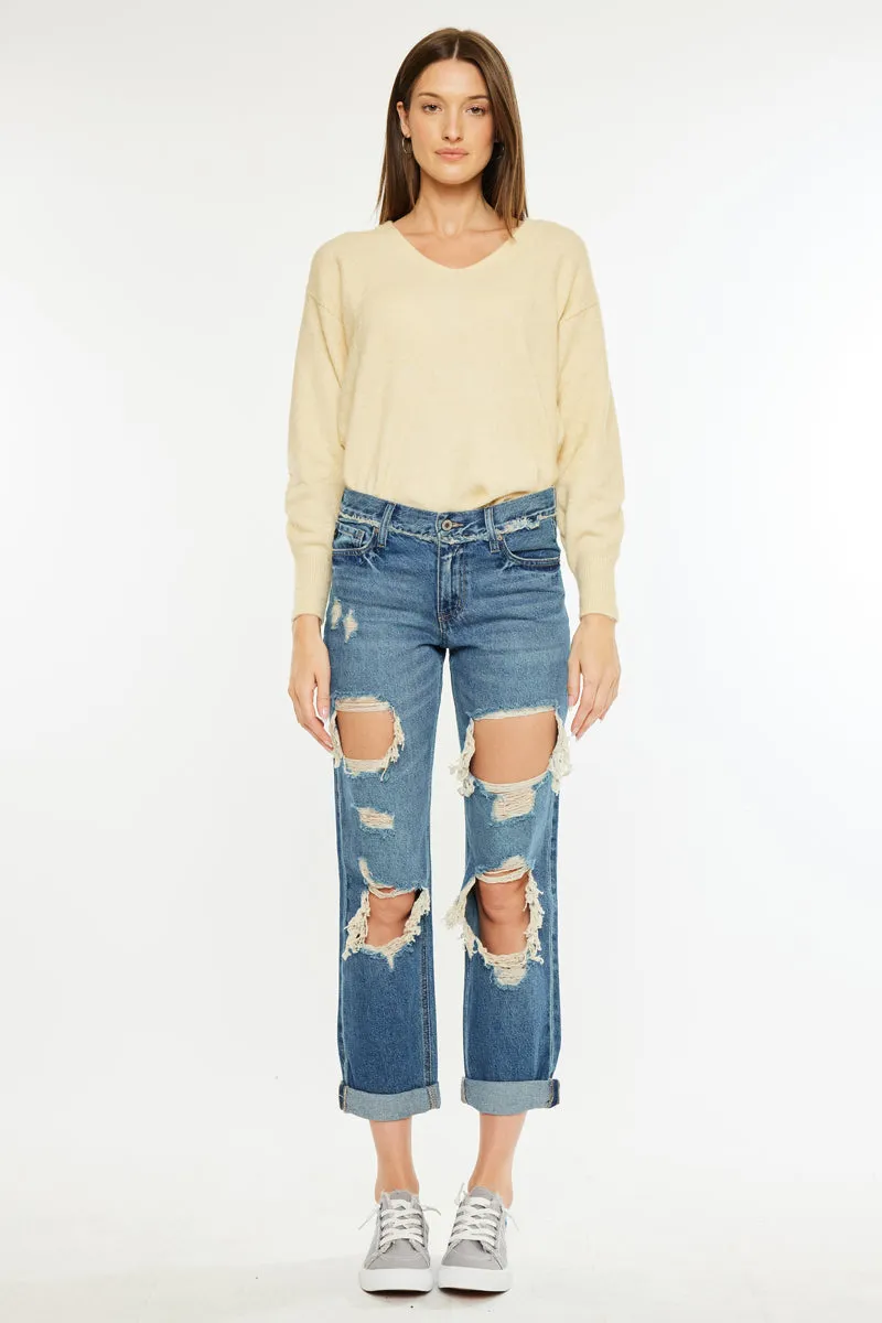 Noel Mid Rise Boyfriend Jeans