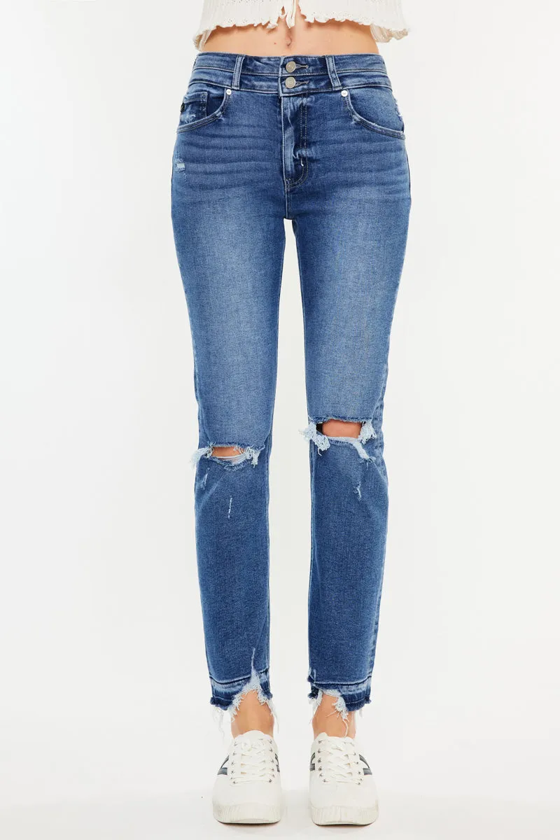 Pamela High Rise Slim Straight Leg Jeans