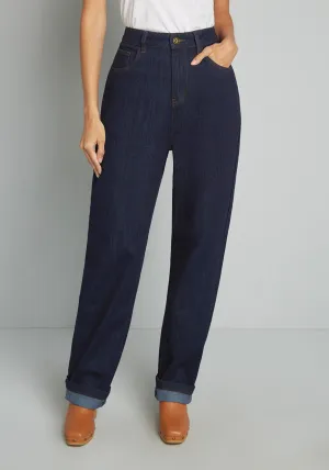 Rainbow In Tow Embroidered Jeans