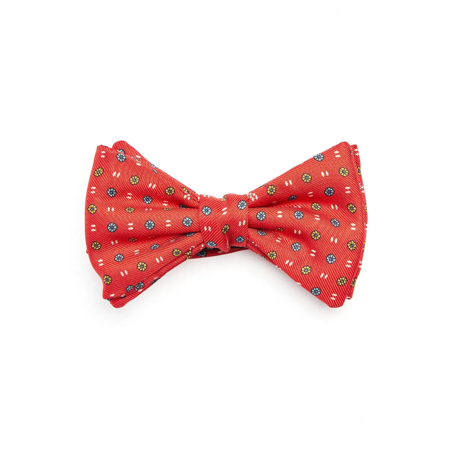 RED PRE-KNOTTED SILK BOWTIE