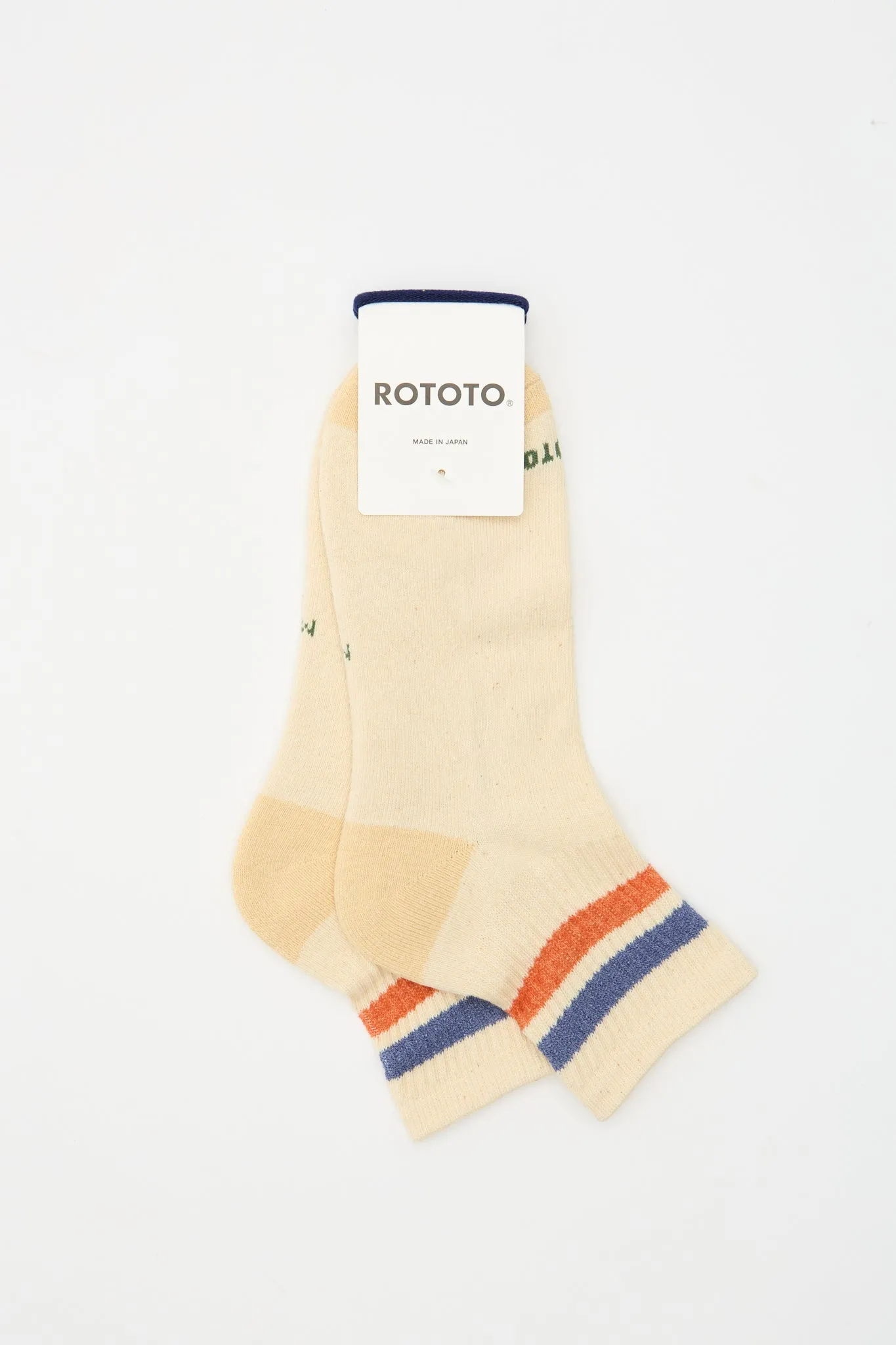 Retro Athletic Ankle Sock Blue/Orange