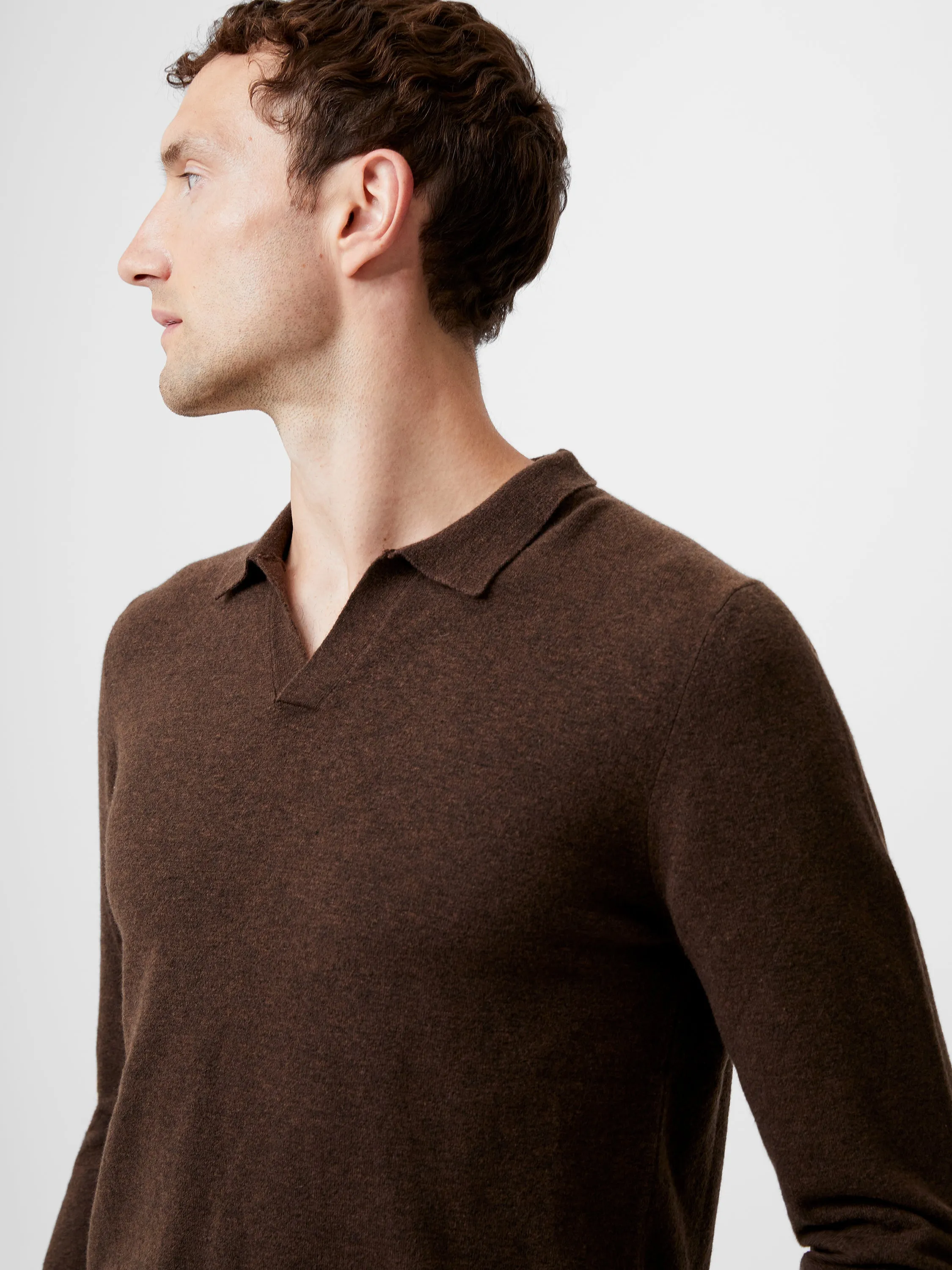 Ribbed Collar Knit