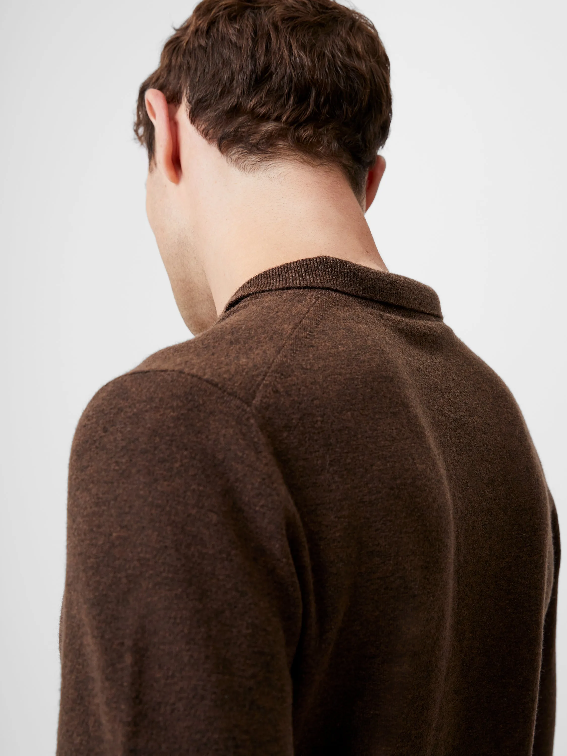 Ribbed Collar Knit