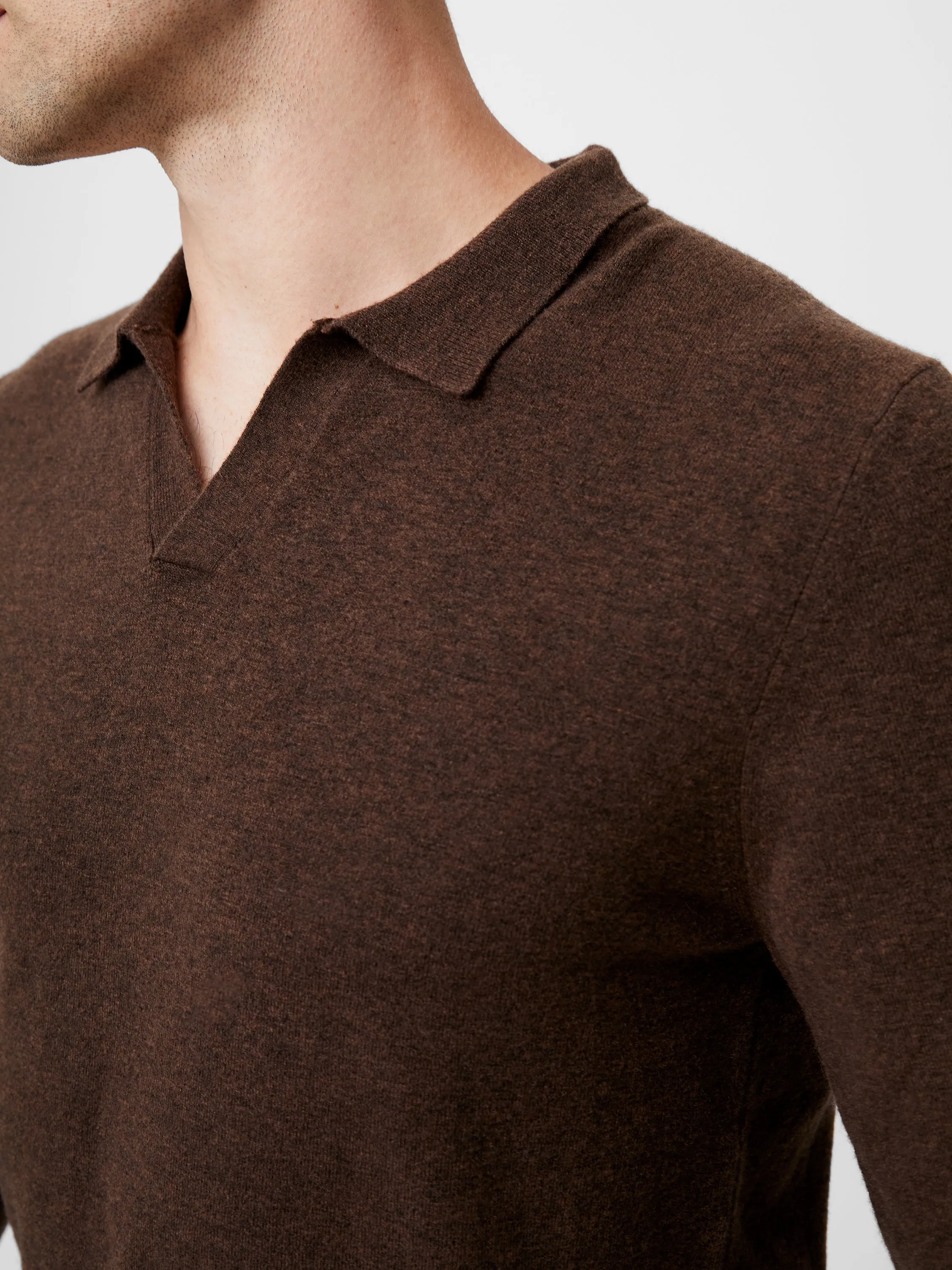 Ribbed Collar Knit