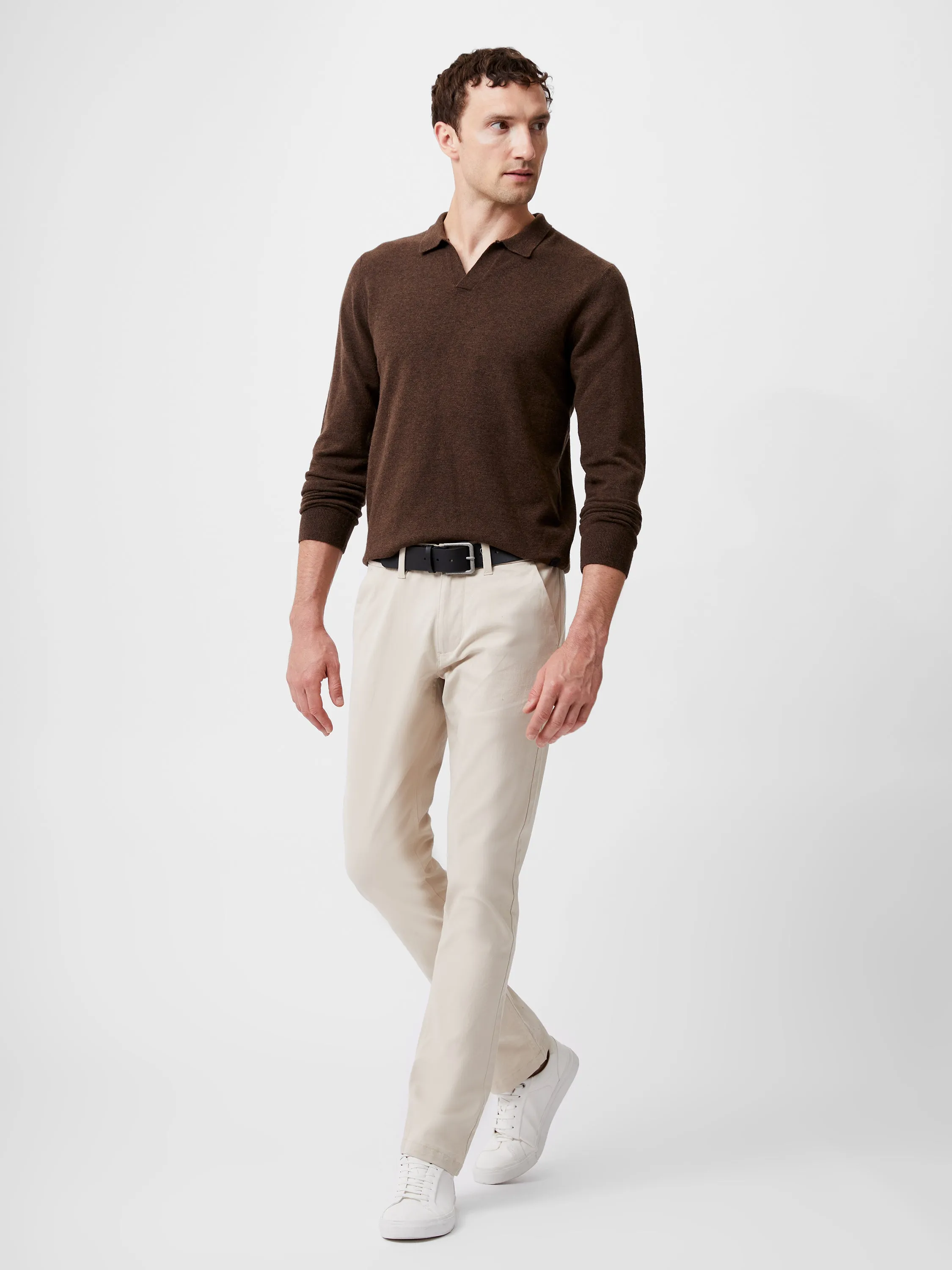 Ribbed Collar Knit