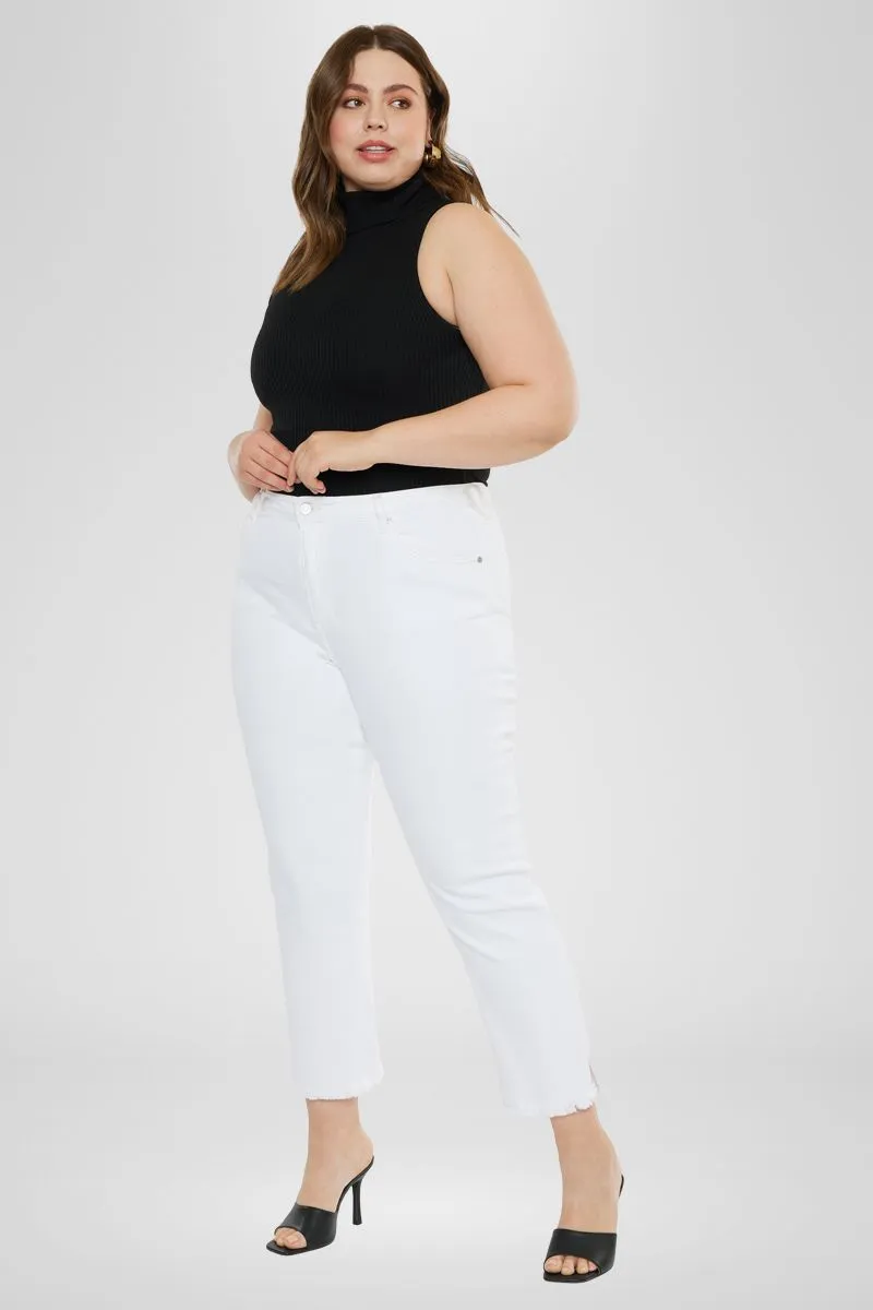 Rita High Rise Slim Straight Jeans (Plus Size)