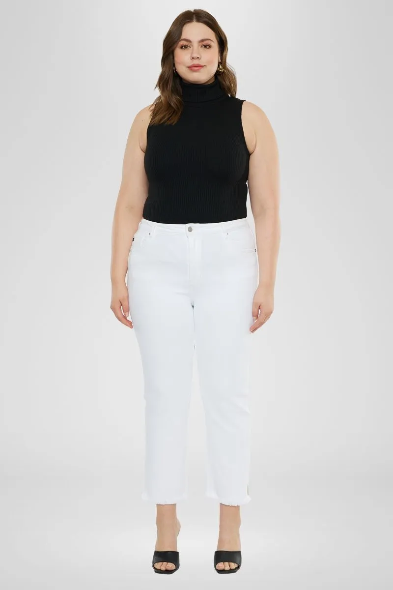 Rita High Rise Slim Straight Jeans (Plus Size)