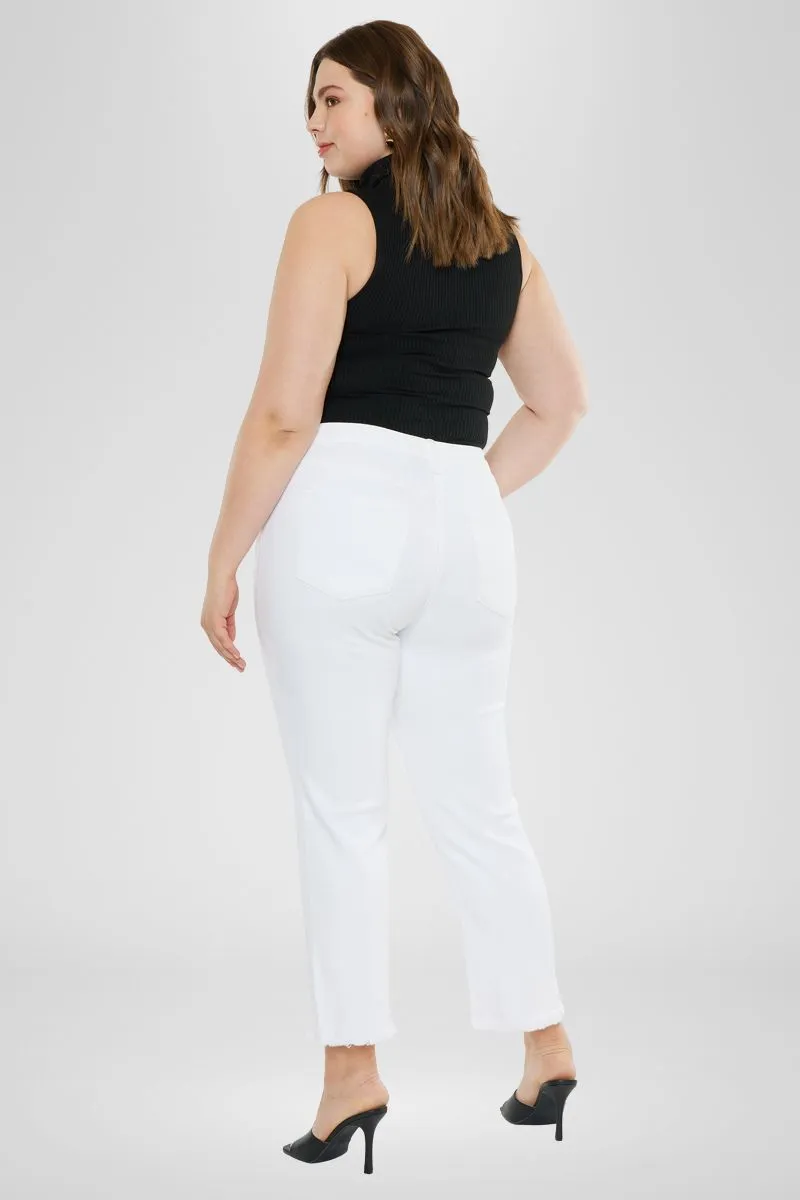 Rita High Rise Slim Straight Jeans (Plus Size)