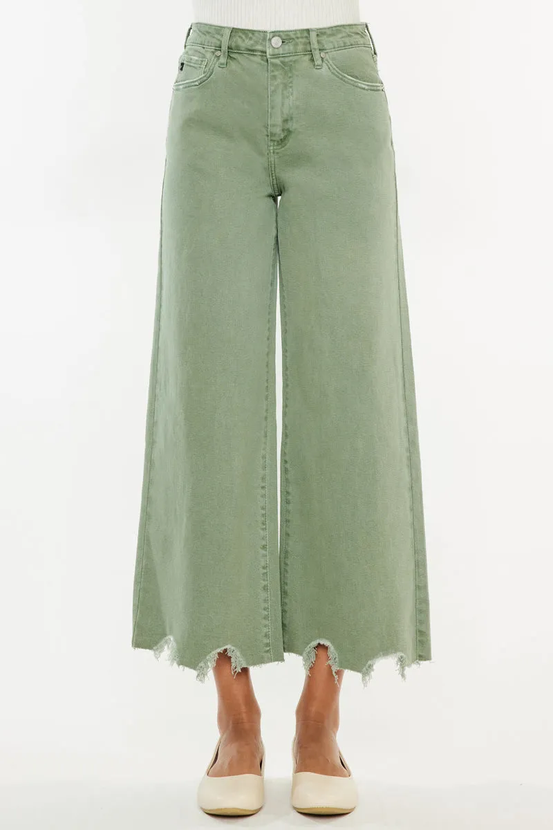 Savie Cropped Wide Leg Jeans