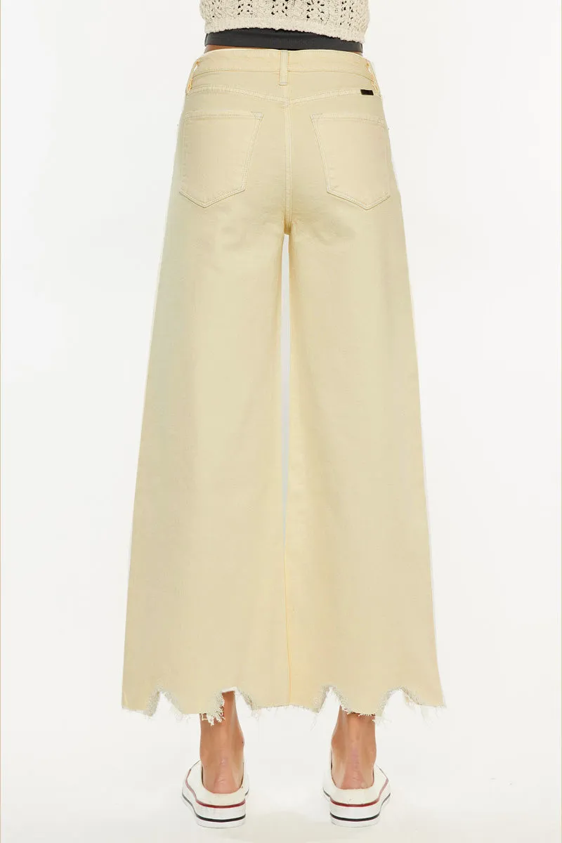 Savie Cropped Wide Leg Jeans