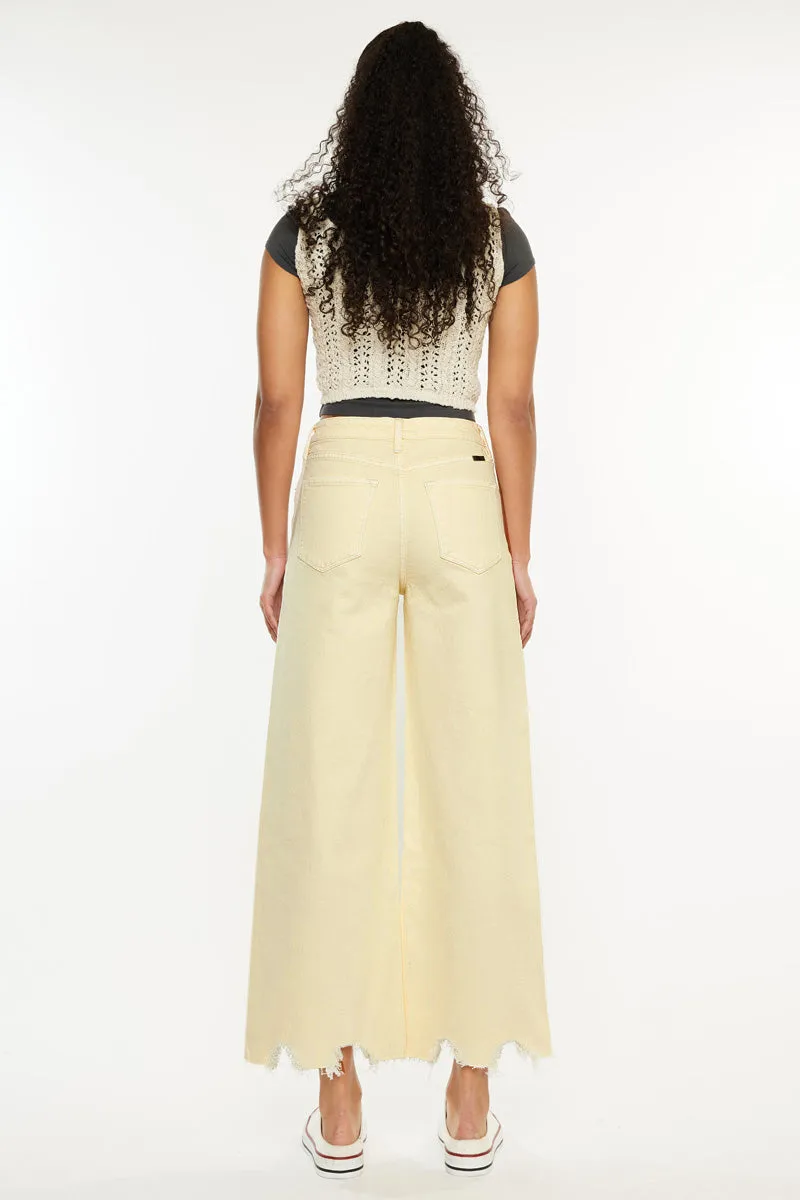Savie Cropped Wide Leg Jeans