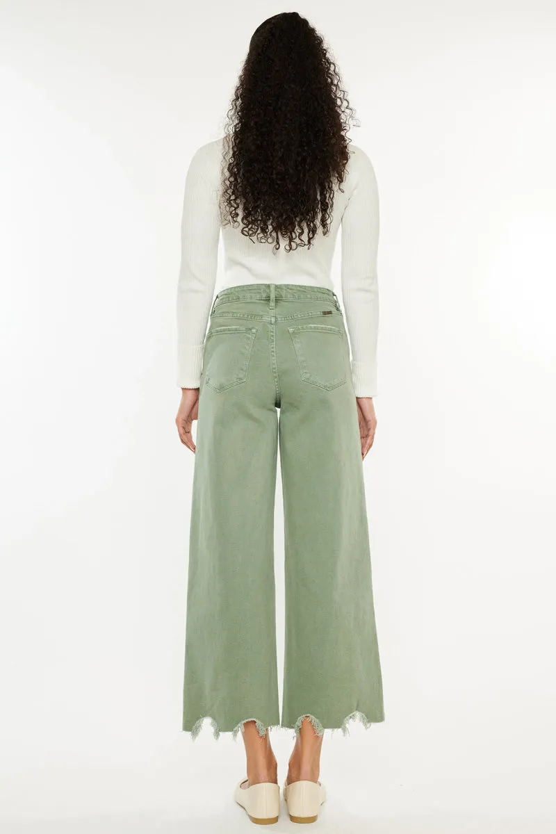 Savie Cropped Wide Leg Jeans