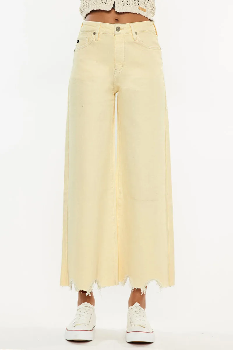 Savie Cropped Wide Leg Jeans