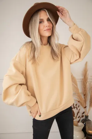 Snuggle Up Beige - Sweater