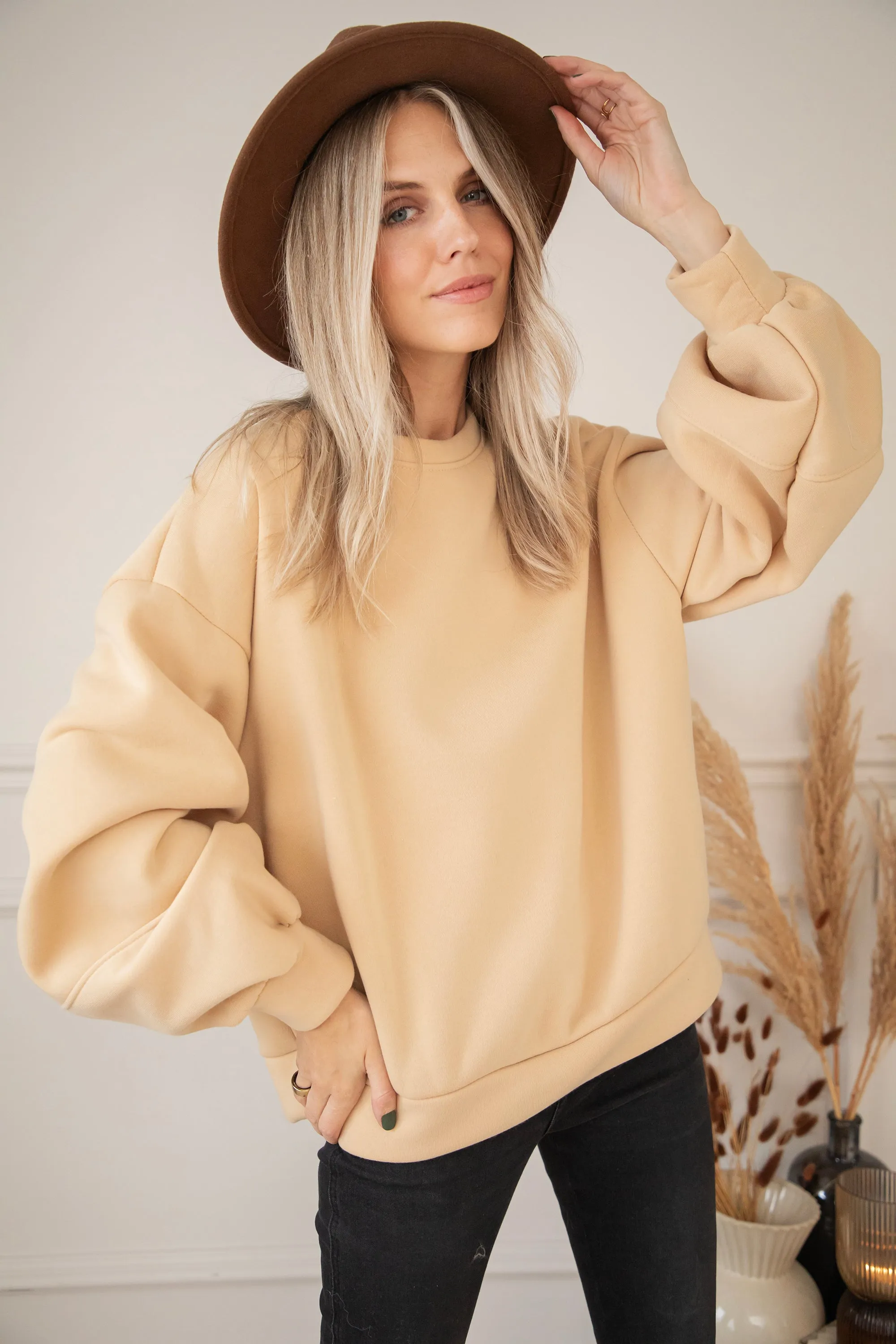Snuggle Up Beige - Sweater