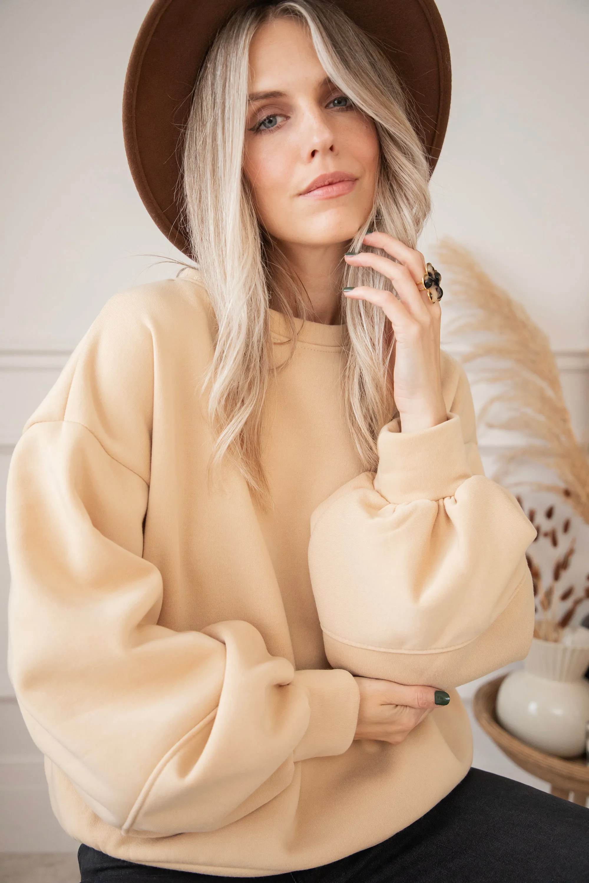 Snuggle Up Beige - Sweater